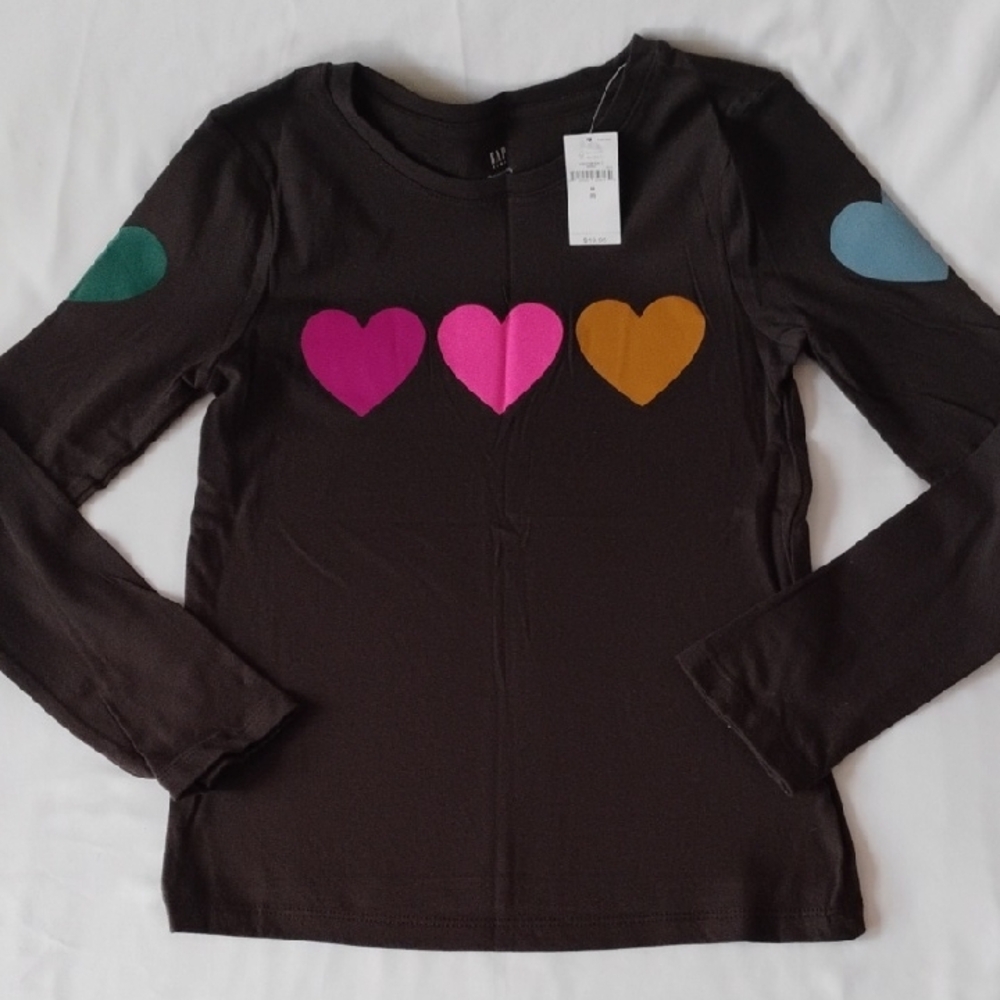 GAP Kids Long Sleeve Shirt with Heart Design